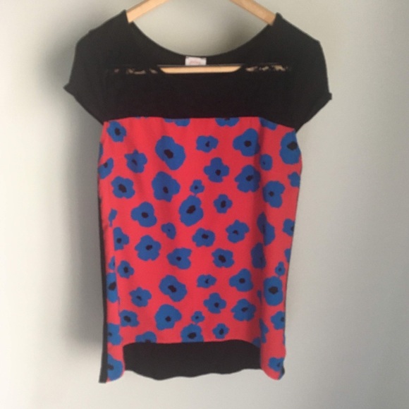 Pixley Lagio Mixed Material top - Picture 2 of 2